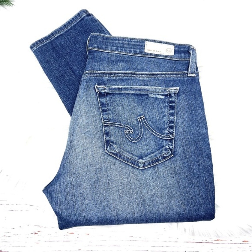 👖|•AG ADRIANO GOLDSCHMIED•|Legging Super Skinny Ankle Distressed Jean